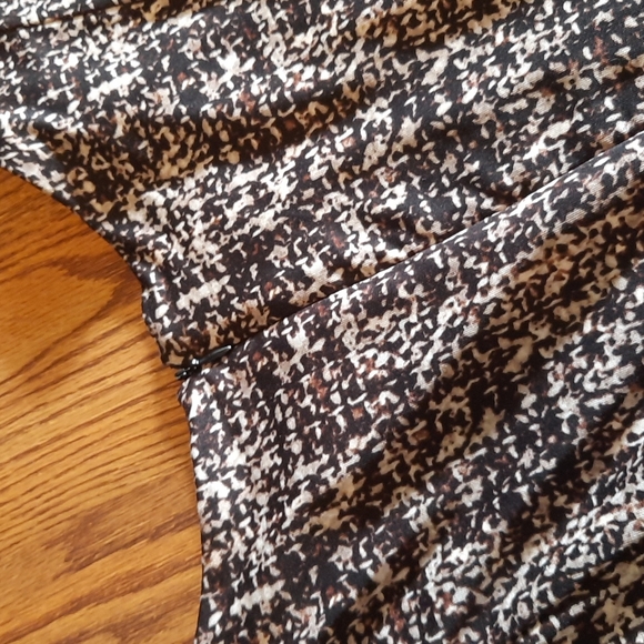 Brown and Tan Midi Dress - Picture 4 of 4